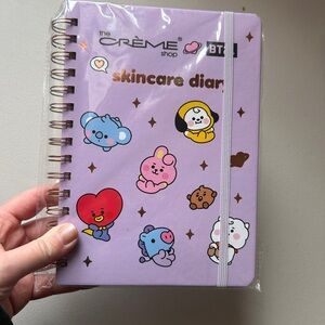 The Crème Shop Skincare Diary with BT21 Characters & Stickers journal notebook